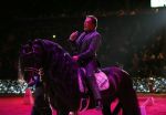Amsterdam 25 januari 2019
Gerard Joling en Britt Dekker met paard op Jumping Amsterdam.
