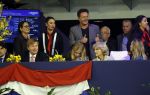 Amsterdam 27 januari 2019
Jumpin Amsterdam met de koninklijke gasten Koning Willem Alexander Prinses Amalia Prinses Irene Prinses Margarita haar man Tjalling ten Cate en hun dochters Julia en Paola. Gerard Joling