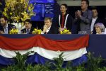 Amsterdam 27 januari 2019
Jumpin Amsterdam met de koninklijke gasten Koning Willem Alexander Prinses Amalia Prinses Irene Prinses Margarita haar man Tjalling ten Cate en hun dochters Julia en Paola. Gerard Joling