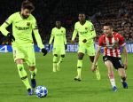 Eindhoven, 28 November 2018
Champions Leaguewedstrijd PSV-FC Barcelona, eindstand 1-2
Gerard Pique