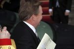 Amsterdam 16 januari 2019
Koning Willem Alexander en Koningin Maxima arriveren bij het koninklijk paleis voor de 2e dag van de nieuwjaarsreceptie