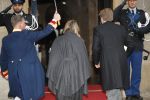Amsterdam 16 januari 2019
Koning Willem Alexander en Koningin Maxima arriveren bij het koninklijk paleis voor de 2e dag van de nieuwjaarsreceptie
