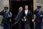 Amsterdam 16 januari 2019
Koning Willem Alexander en Koningin Maxima arriveren bij het koninklijk paleis voor de 2e dag van de nieuwjaarsreceptie