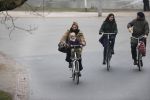 Amsterdam 30 januari 2019
Lieke v Lexmond met zoontje op de fiets in het vondelpark.