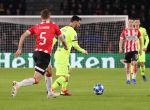 Eindhoven, 28 November 2018
Champions Leaguewedstrijd PSV-FC Barcelona, eindstand 1-2
Lionel Messi en Daniel Schwaab