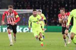 Eindhoven, 28 November 2018
Champions Leaguewedstrijd PSV-FC Barcelona, eindstand 1-2
Lionel Messi en Daniel Schwaab