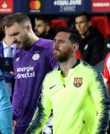 Eindhoven, 28 November 2018
Champions Leaguewedstrijd PSV-FC Barcelona, eindstand 1-2
Lionel Messi en Jeroen Zoet