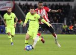 Eindhoven, 28 November 2018
Champions Leaguewedstrijd PSV-FC Barcelona, eindstand 1-2
Lionel Messi en Pablo Rosario