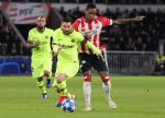 Eindhoven, 28 November 2018
Champions Leaguewedstrijd PSV-FC Barcelona, eindstand 1-2
Lionel Messi en Pablo Rosario