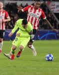 Eindhoven, 28 November 2018
Champions Leaguewedstrijd PSV-FC Barcelona, eindstand 1-2
Lionel Messi en Pablo Rosario