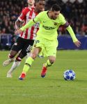 Eindhoven, 28 November 2018
Champions Leaguewedstrijd PSV-FC Barcelona, eindstand 1-2
Lionel Messi en Pablo Rosario