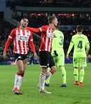 Eindhoven, 28 November 2018
Champions Leaguewedstrijd PSV-FC Barcelona, eindstand 1-2
Luuk de Jong en Maximiliano Romero