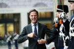 Amsterdam 15 januari 2019
Niieuwjaarsreceptie Koning Willem Alexander en koningin Maxima in paleis op de dam. Mark Rutte