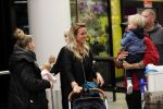 Schiphol 11 januari 2019
Andre Hazes jr en vriendin Monique Westenberg arriveren samen met familie en neef Djarno Hofland op schiphol na trip naar Ortlando.