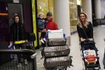 Schiphol 11 januari 2019
Andre Hazes jr en vriendin Monique Westenberg arriveren samen met familie en neef Djarno Hofland op schiphol na trip naar Ortlando.