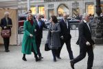 Amsterdam 15 januari 2019
Niieuwjaarsreceptie Koning Willem Alexander en koningin Maxima in paleis op de dam. De burgemeesters van de 4 grote steden komen aan bij het Koninklijk Paleis op de Dam voor de traditionele nieuwjaarsontvangst van de Koning. Vlnr Pauline Krikke, Jan van Zanen, Femke Halsema en Ahmed Aboutaleb