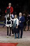 Amsterdam 25 januari 2019
Jumpin Amsterdam met de koninklijke gasten  Prinses Margarita haar man Tjalling ten Cate en hun dochters Julia en Paola.