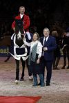 Amsterdam 25 januari 2019
Jumpin Amsterdam met de koninklijke gasten  Prinses Margarita haar man Tjalling ten Cate en hun dochters Julia en Paola.
