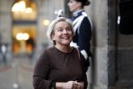 Amsterdam 14 januari 2020
Nieuwjaarsreceptie van Koningin Maxima en Koning Willem Alexander in het paleis op de dam. Barbara Visser en Ank Bijleveld