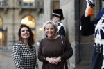 Amsterdam 14 januari 2020
Nieuwjaarsreceptie van Koningin Maxima en Koning Willem Alexander in het paleis op de dam. Barbara Visser en Ank Bijleveld