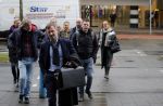 Lelystad 15 januari 2020
Rechtszaak Rosanna Kluivert en haar zoon Nino Wilkes tegen het tv programma Tros Opgelicht bij de rechtbank in Lelystad. advocaat Bertil van Kaam van opgelicht met werknemers