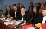 Lelystad 15 januari 2020
Rechtszaak Rosanna Kluivert en haar zoon Nino Wilkes tegen het tv programma Tros Opgelicht bij de rechtbank in Lelystad. advocaat Bertil van Kaam van opgelicht met werknemers
