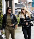 Amsterdam 23 december 2019
Estelle Cruijff met haar nieuwe vriend Mo op de cornelis schuytstraat.