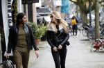 Amsterdam 23 december 2019
Estelle Cruijff met haar nieuwe vriend Mo op de cornelis schuytstraat.