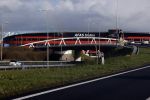 Alkmaar 2 januari 2021
Het AZ srtadion met het nieuwe dak en een regenboog boven stadion