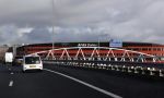 Alkmaar 2 januari 2021
Het AZ srtadion met het nieuwe dak en een regenboog boven stadion