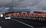 Alkmaar 2 januari 2021
Het AZ srtadion met het nieuwe dak en een regenboog boven stadion