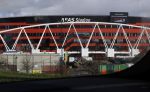 Alkmaar 2 januari 2021
Het AZ srtadion met het nieuwe dak en een regenboog boven stadion