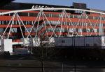 Alkmaar 2 januari 2021
Het AZ srtadion met het nieuwe dak en een regenboog boven stadion