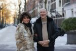 Amsterdam 11 februari 2021
Christine Kroonenberg met haar nieuwe vriend Cor Stutterheim in Amsterdam zuid.