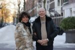 Amsterdam 11 februari 2021
Christine Kroonenberg met haar nieuwe vriend Cor Stutterheim in Amsterdam zuid.