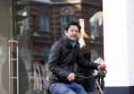 Amsterdam 9 februari 2021
Cornald Maas op de fiets in Amsterdam