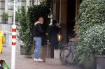 Amsterdam 15 januari 2021
Amanda Balk word door haar nieuwe vriend Ed Hollander met  zijn Rolls Royce opgehaald bij Hotel lâ€™europe