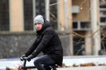 Amsterdam 5 januari 2021
Edwin Evers op een electrische van Moof fiets in Amsterdam