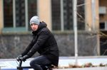 Amsterdam 5 januari 2021
Edwin Evers op een electrische van Moof fiets in Amsterdam
