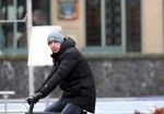 Amsterdam 5 januari 2021
Edwin Evers op een electrische van Moof fiets in Amsterdam