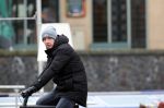 Amsterdam 5 januari 2021
Edwin Evers op een electrische van Moof fiets in Amsterdam