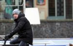Amsterdam 5 januari 2021
Edwin Evers op een electrische van Moof fiets in Amsterdam