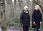 Amsterdam 16 februari 2021
Diverse BN ers in het vondelpark tijdens Corona. Isa Hoes met een vriendin