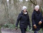 Amsterdam 16 februari 2021
Diverse BN ers in het vondelpark tijdens Corona. Isa Hoes met een vriendin