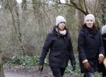 Amsterdam 16 februari 2021
Diverse BN ers in het vondelpark tijdens Corona. Isa Hoes met een vriendin