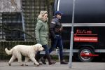 Amsterdam 11 januari 2021
Yvon Jaspers en haar hond met Marc Marie Huijbregts in het vondelpark.