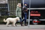 Amsterdam 11 januari 2021
Yvon Jaspers en haar hond met Marc Marie Huijbregts in het vondelpark.