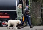 Amsterdam 11 januari 2021
Yvon Jaspers en haar hond met Marc Marie Huijbregts in het vondelpark.
