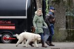 Amsterdam 11 januari 2021
Yvon Jaspers en haar hond met Marc Marie Huijbregts in het vondelpark.