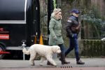 Amsterdam 11 januari 2021
Yvon Jaspers en haar hond met Marc Marie Huijbregts in het vondelpark.